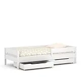 WNM Group Kinderbett Miki Einzelbett mit Schubladen und Lattenrost