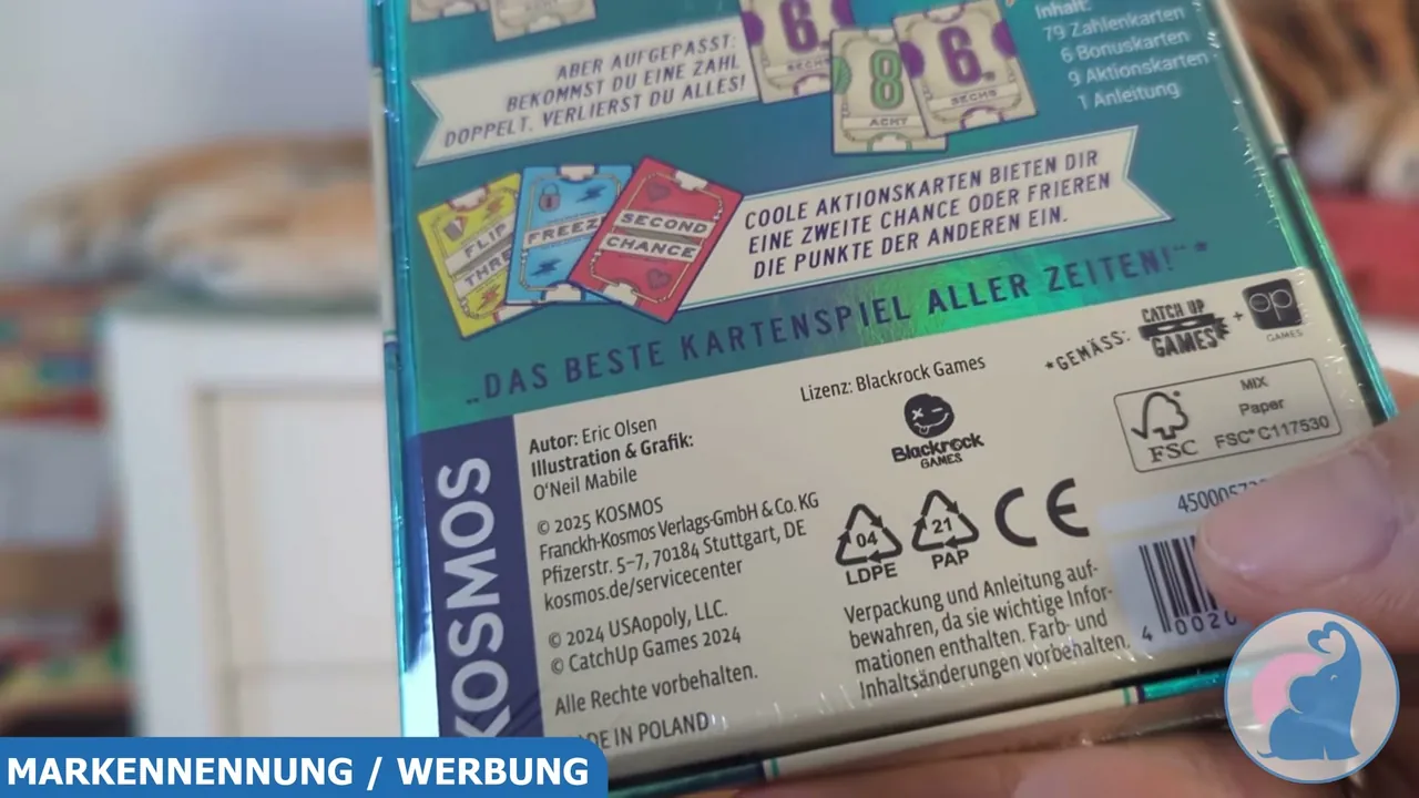 Das Kartenspiel von Kosmos ist für 3 bis 18 Personen ab 8 Jahren ausgelegt und eignet sich dadurch besonders gut für große Spielrunden.