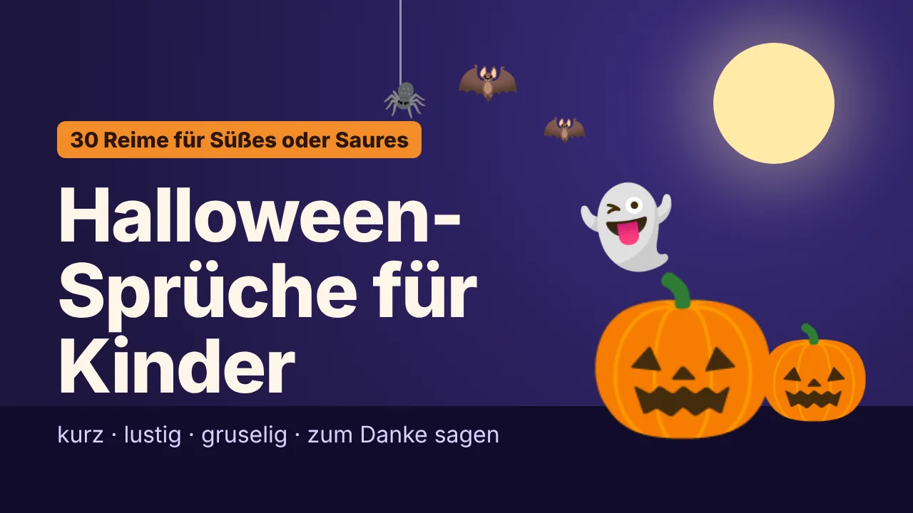 Video: Halloween-Sprüche für Kinder