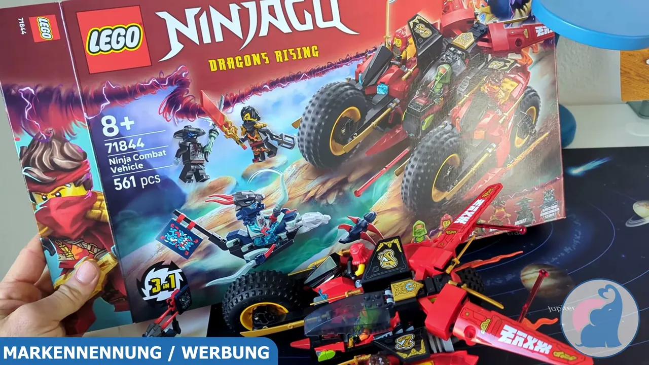 Ich finde, das Set 71844 mit 561 Teilen ist ein richtiger Hingucker für Ninjago-Fans ab 8 Jahren