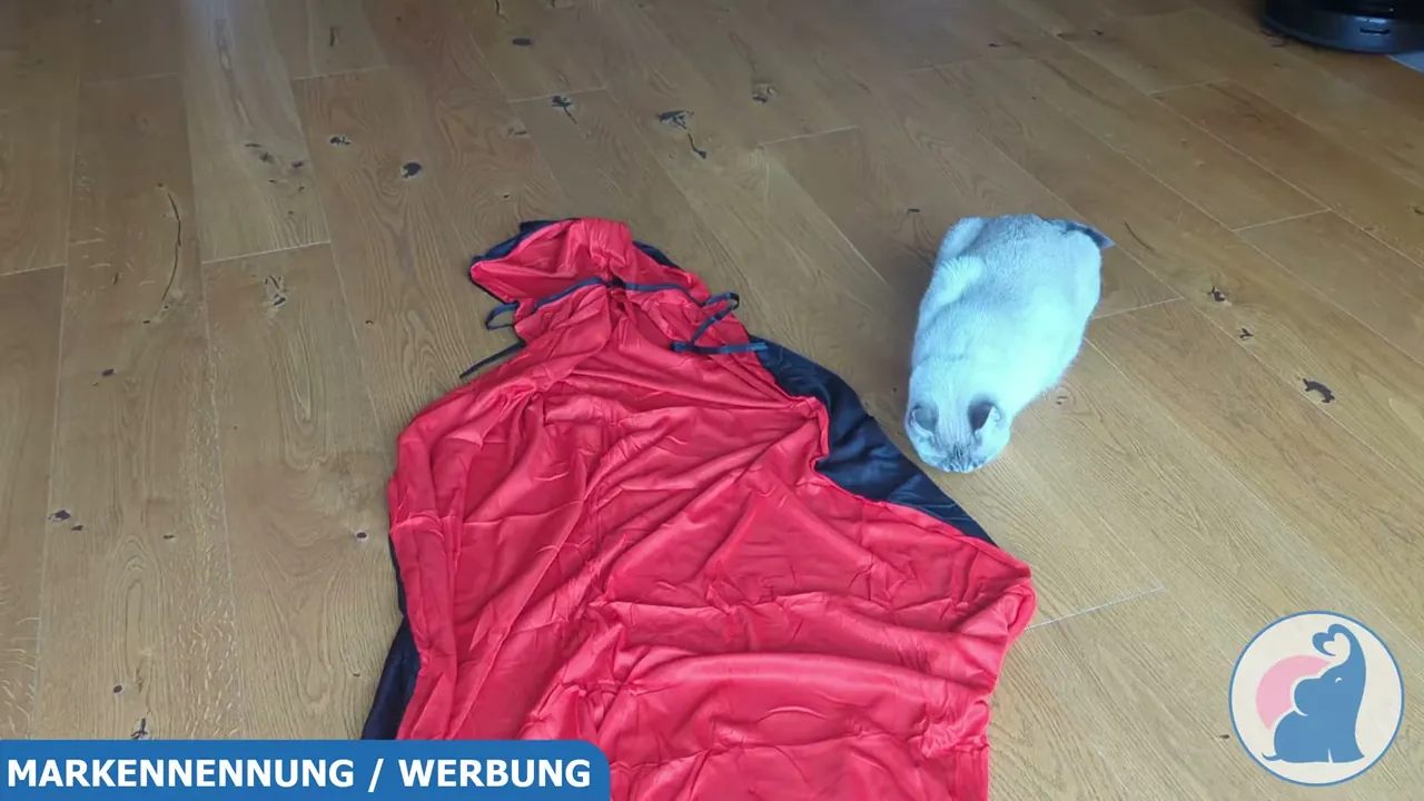 Vollständig ausgebreitet zeigt sich die großzügig geschnittene, angenähte Kapuze.