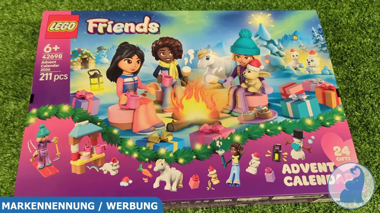 Der LEGO Friends Adventskalender 2026 enthält 211 Teile und verkürzt mit 24 Überraschungen das Warten auf Weihnachten.