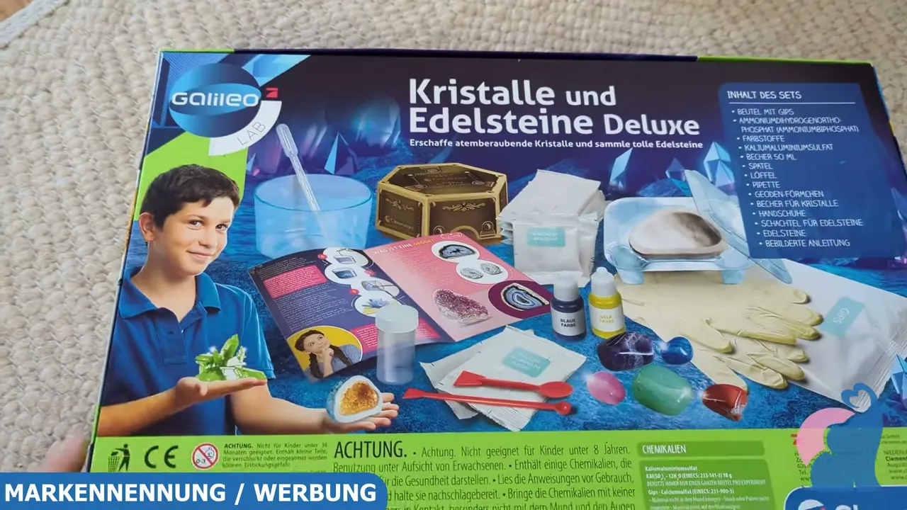 Ich finde, auf der Rückseite sieht man schön, was der Experimentierkasten alles kann