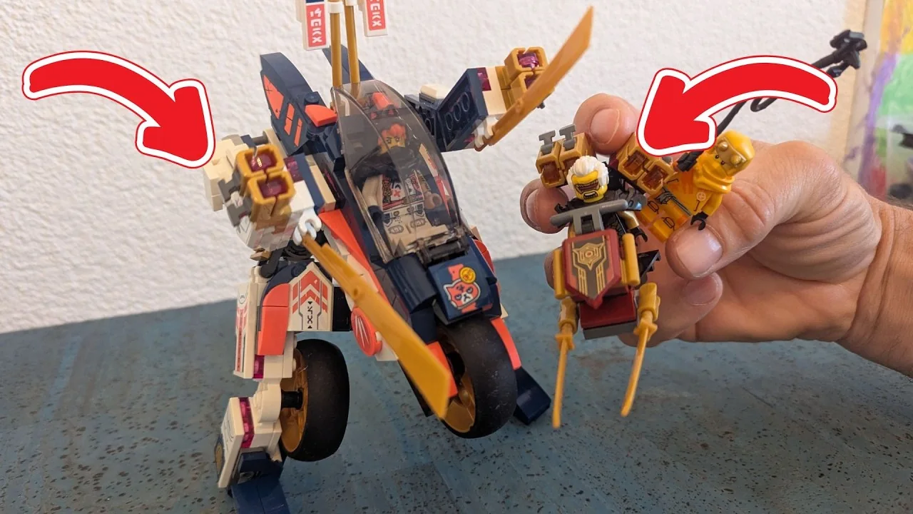 Video: LEGO NINJAGO Soras Mech-Bike-Renner 71792