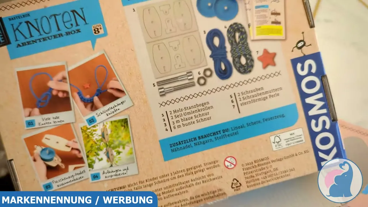 Auf der Rückseite sieht man, was alles in der Box steckt – in meinem Test war alles dabei
