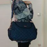 Moderne Storksack Wickeltasche