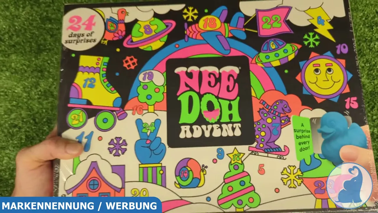 Der Schylling NeeDoh Squishmas Adventskalender bietet 24 bunte Türchen für täglichen Knet- und Entdeckerspaß ab 3 Jahren.