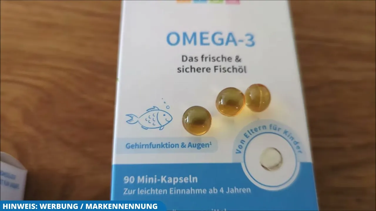 Eine Tagesdosis besteht aus drei kleinen Kapseln, die speziell für Kinder leicht mit Wasser zu schlucken sind.
