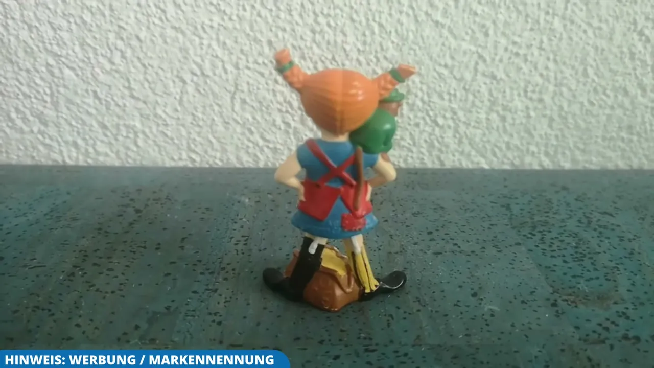 Auch von hinten überzeugt die Figur mit ihren charakteristischen abstehenden Zöpfen und dem Schürzenkleid.