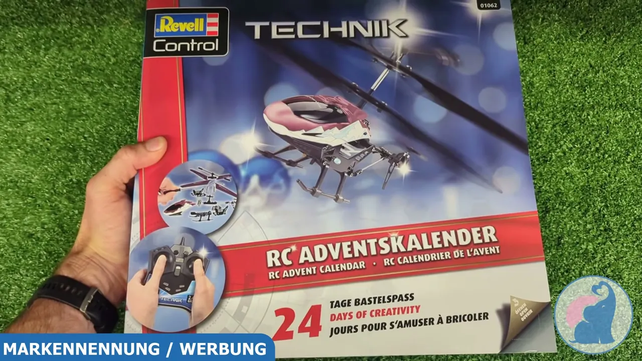 Der Revell Control Adventskalender enthält alle Bauteile, um in 24 Tagen schrittweise einen ferngesteuerten Hubschrauber aufzubauen.