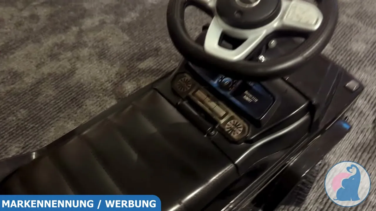 Mir gefällt das Lenkrad mit Hupe – ein echtes Highlight für kleine Fahrer