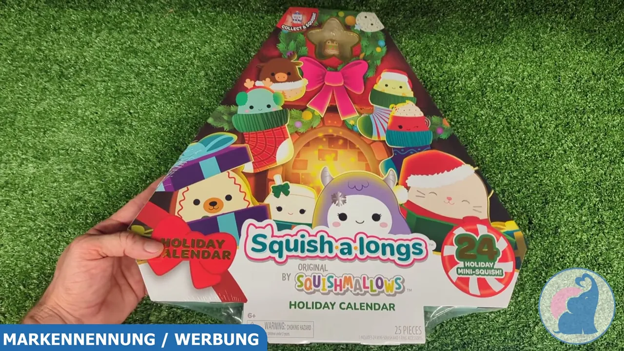 Der Squish-a-longs Adventskalender ist wie ein Weihnachtsbaum geformt und verkürzt das Warten auf das Fest.