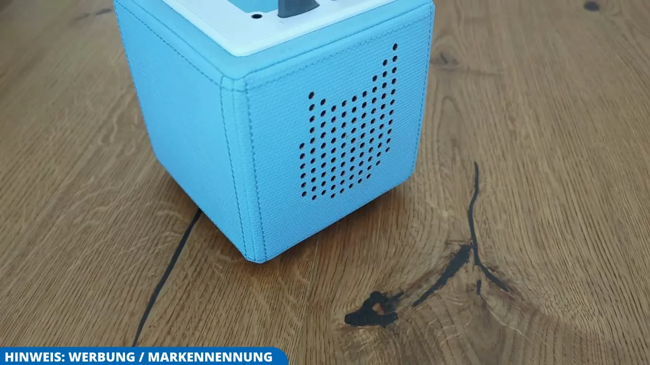 Die Toniebox 1 in Hellblau