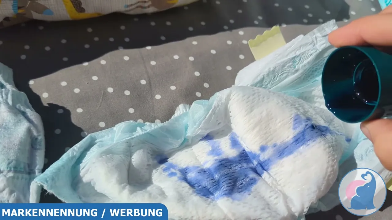 In meinem Test habe ich blaue Flüssigkeit eingefüllt, um die Saugleistung und den schnellen Auslaufschutz zu prüfen.