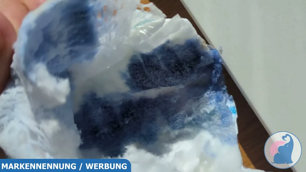 Ich war beeindruckt, wie der Kern die Feuchtigkeit direkt aufgenommen und in eine feste Gelstruktur verwandelt hat.